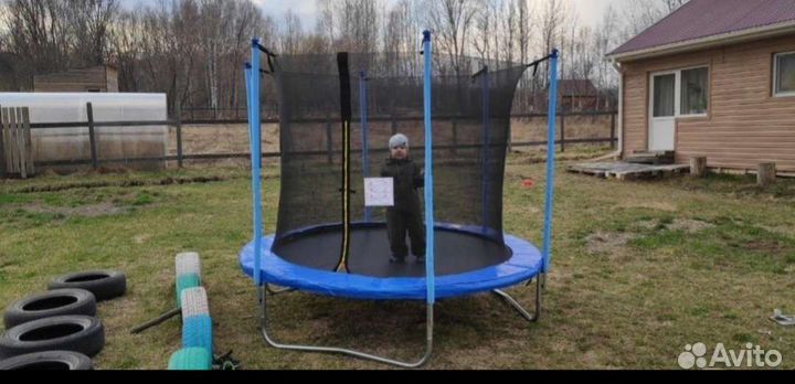 Батут с сеткой.Новый