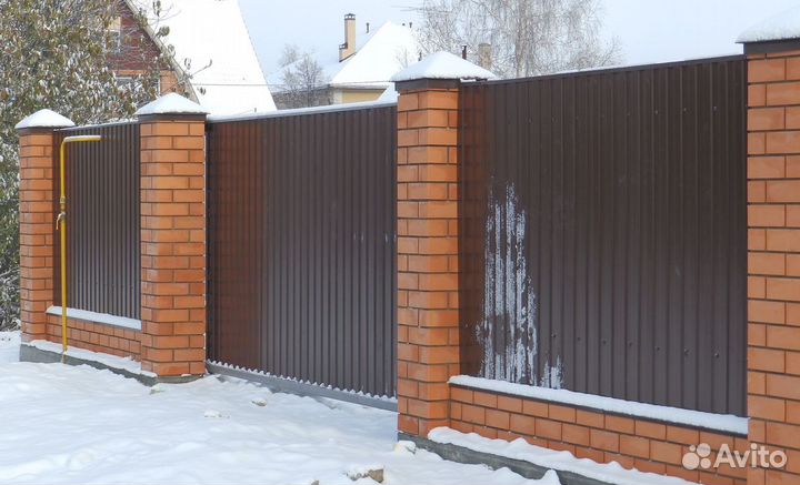 Откатные ворота под ключс доставкой и установкой
