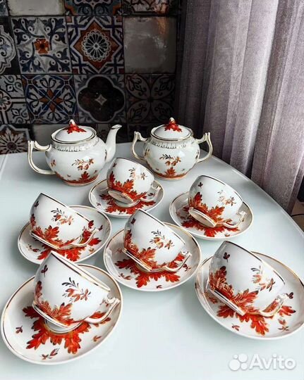 Чайный сервиз вербилки, дфз. Барбарис