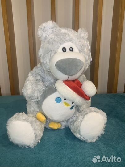 Мягкая игрушка/сумка для подарка Северный мишка