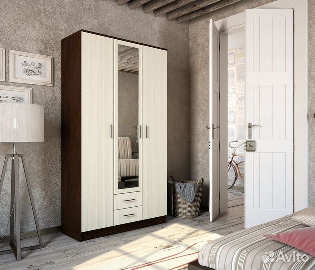 Шкаф распашной Трио 2