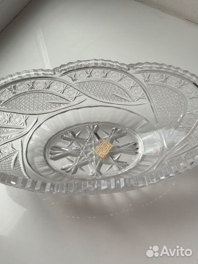 Ваза для фруктов хрусталь СССР