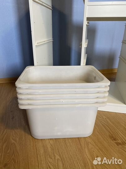 Стеллаж для хранения игрушек IKEA труфаст белый