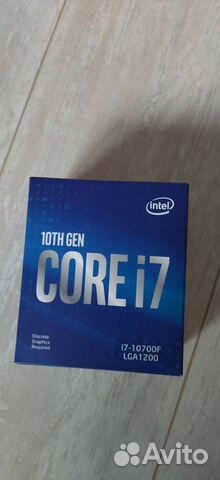 Процессор intel core i7-10700F