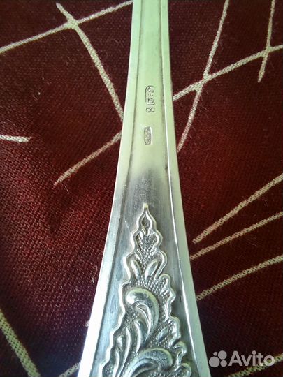 Серебряная столовая ложка 875 проба