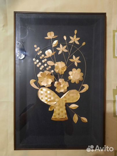 Картина из соломы