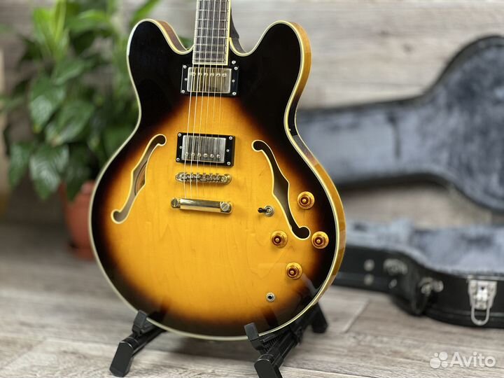 2007 Epiphone Sheraton II Vintage Sunburst Korea +