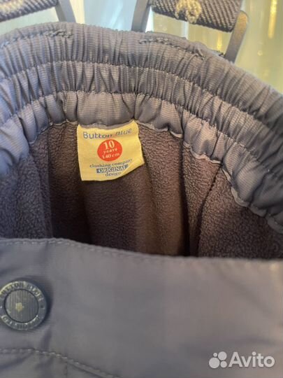 Брюки на флисе баттон блю