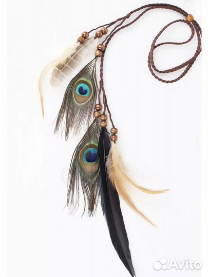 Повязка с перьями на голову Тика