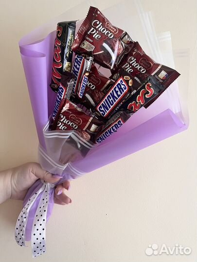 Сладкие букеты из конфет