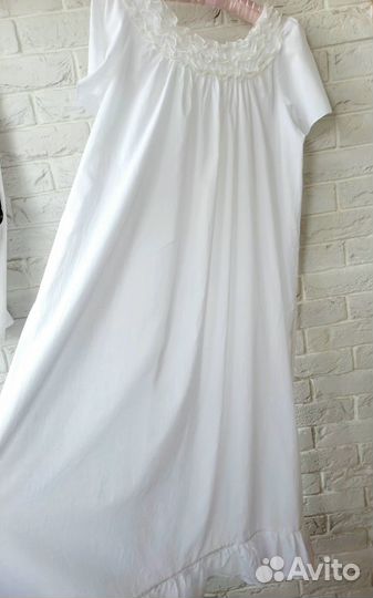 Сорочка ночная с рюшами винтаж