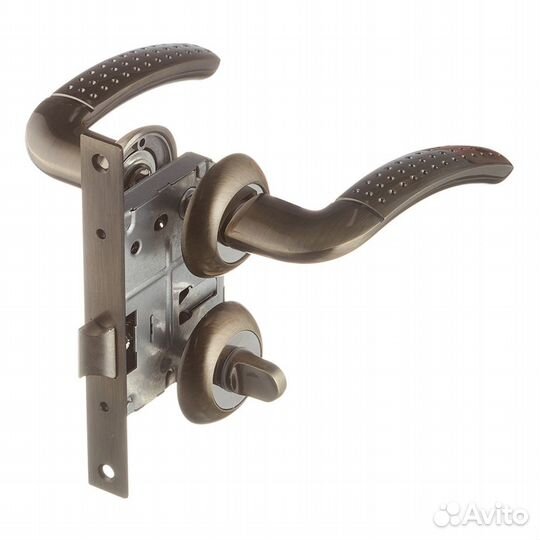 Комплект фурнитуры для двери с замком и фиксатором