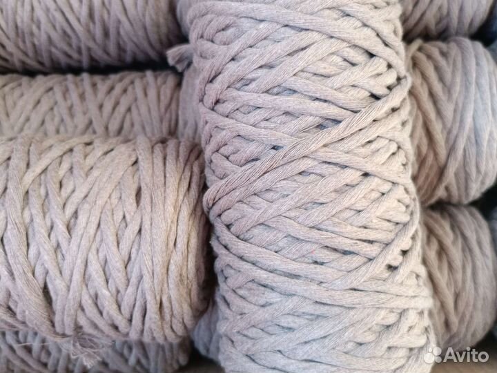 Хлопковый шпагат для вязания и плетения 4 мм