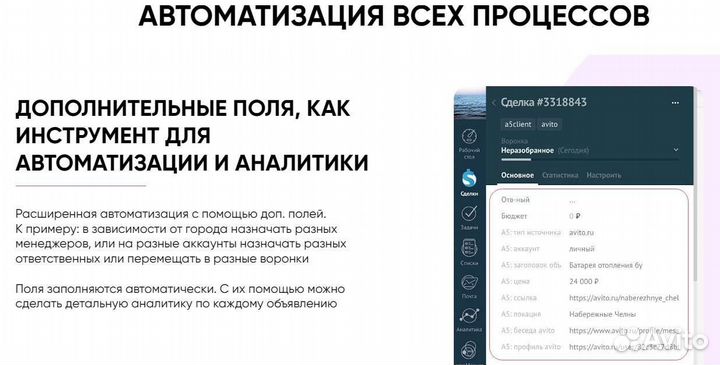 Интеграция сообщений Авито в AmoCrm