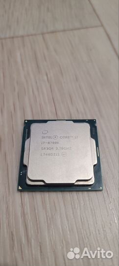Cpu intel core i7 8700k процессор
