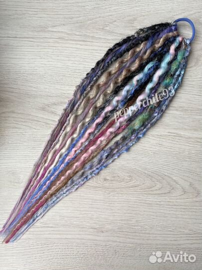 Дреды на резинке, афрорезинка, дредорезинка