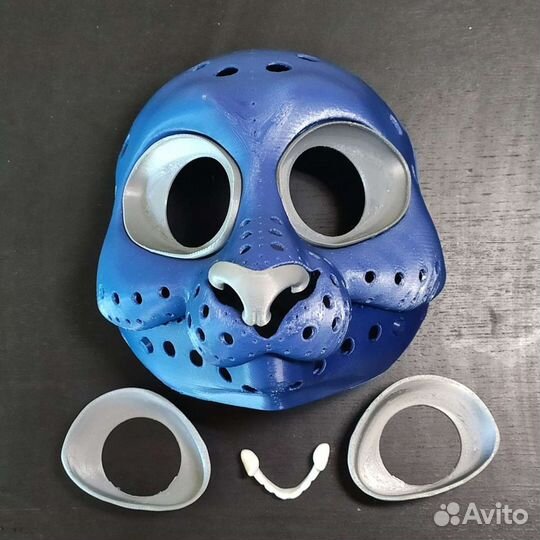 Маска фурри основа кошки с подвижной челюсттю