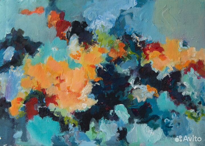 Картина современная абстракция. Размер 30-45