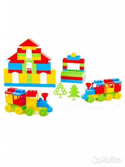 Конструктор полесье строитель 253 элемента новый