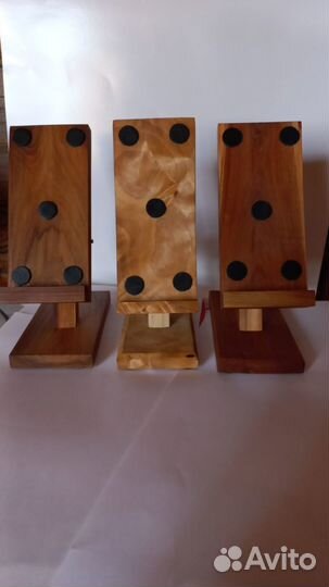 Подставка для телефона из натурального дерева