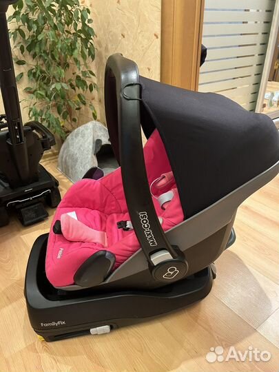 База maxi cosi family fix и люлька pebble