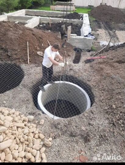 Септик из бетонных колец * под ключ* за 1 день