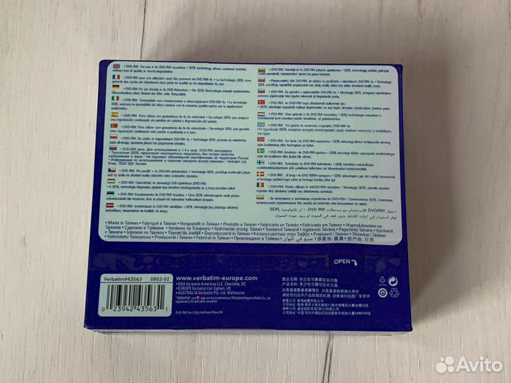 DVD-RW 4.7GB 4x Colour 2х5 шт