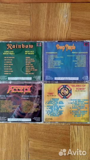 CD диски Deep Purple, Rainbow, Accept, ELO