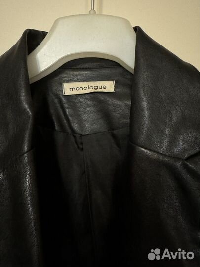 Кожаный пиджак, экокожа женский + синий пиджак