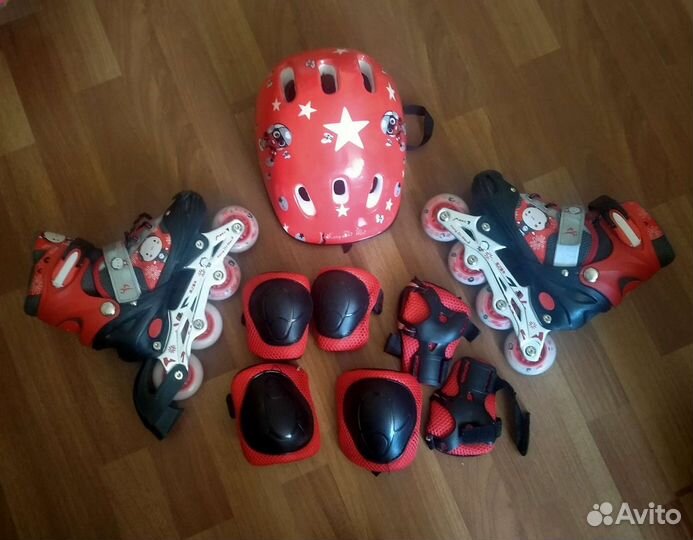 Роликовые коньки детские раздвижные