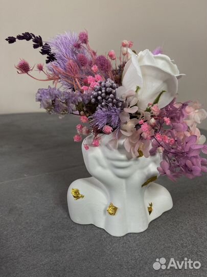 Гипсовое кашпо