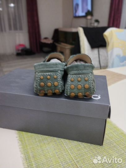 Мокасины мужские замшевые