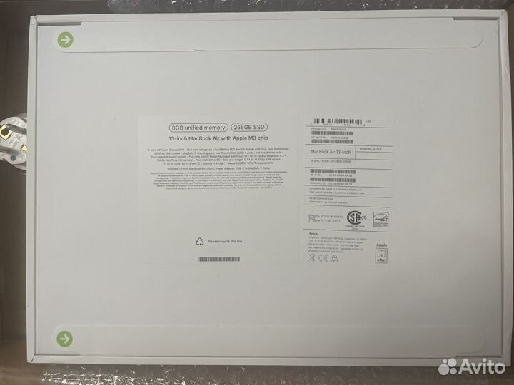 Ноутбук Apple MacBook Air 13, M3, 8/256, серый