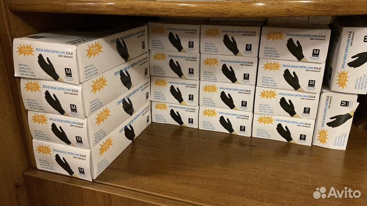 Перчатки нитриловые