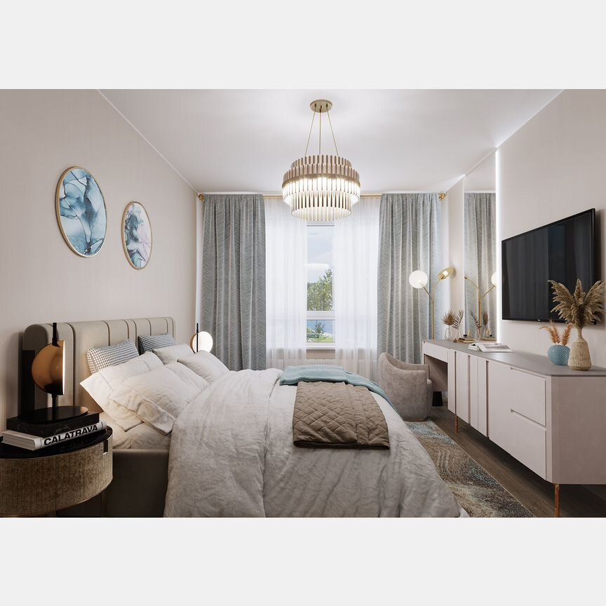 2-к. квартира, 52,1 м², 6/17 эт.