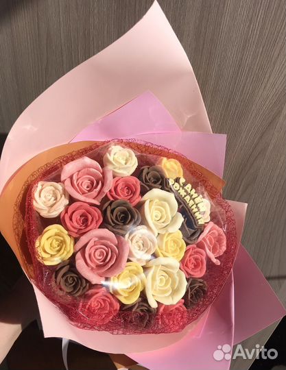 Съедобные шоколадные букеты