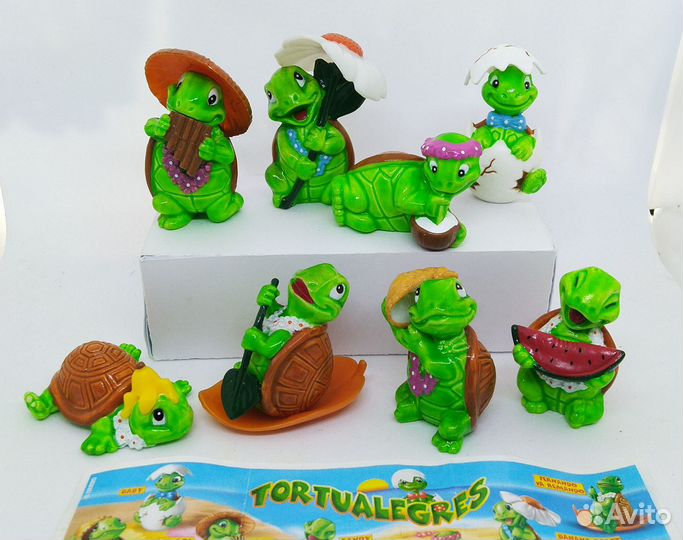 Серии киндер мишки, черепахи, свадьба киты кондоры