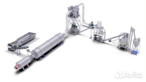 Линия гранулирования соломы 7000 кг/час