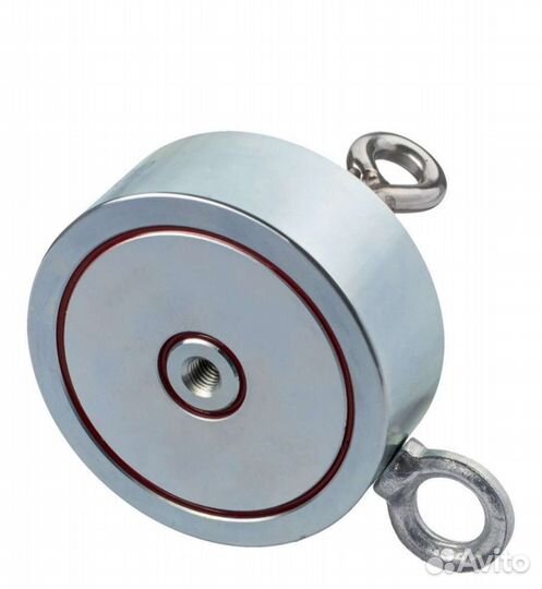 Двухсторонний поисковый магнит F400 x2 + шнур 8мм