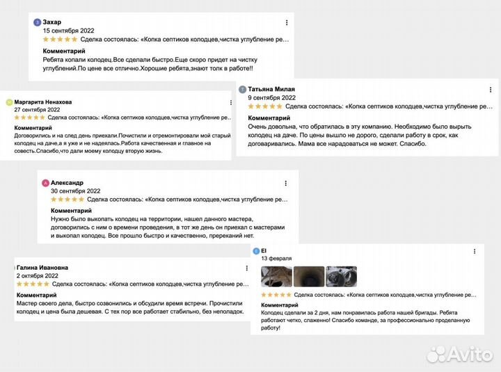 Септик из бетонных колец Копка колодцев Чистка Угл