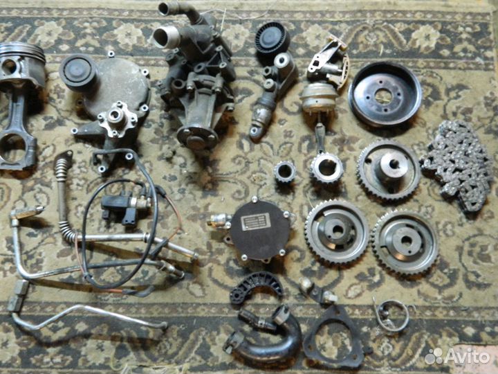 Двигатель D20 Ssang Yong kyron по запчастям