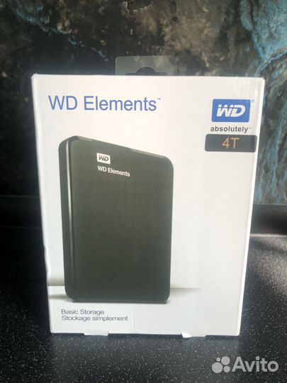 Внешний жесткий диск wd 4 Tb