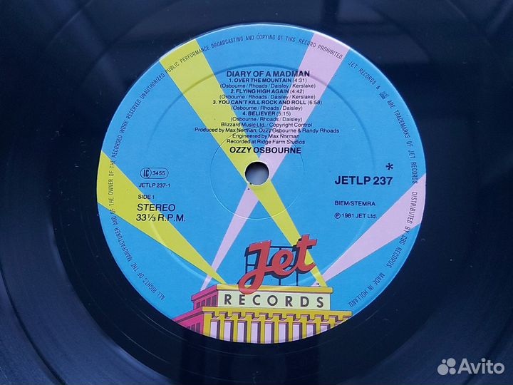 Ozzy osbourne/Black Sabbath-NM