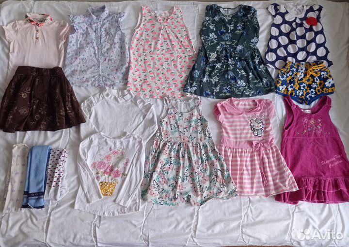 Летние вещи hm пакетом на девочку 92 98
