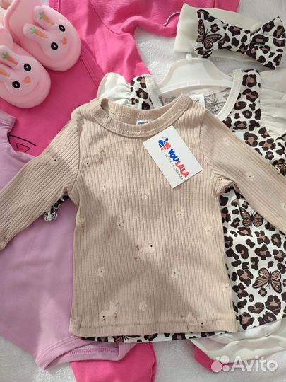 Новые вещи пакетом на девочку 68 размер