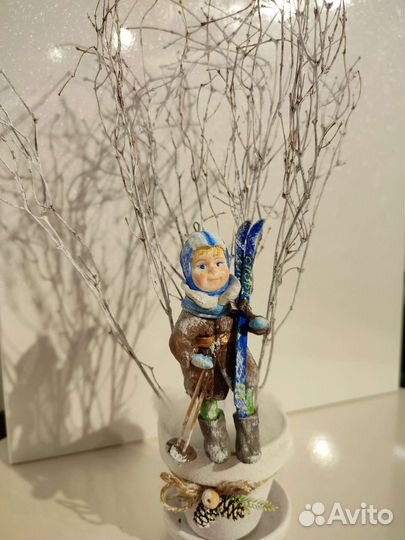 Ватные елочные игрушки