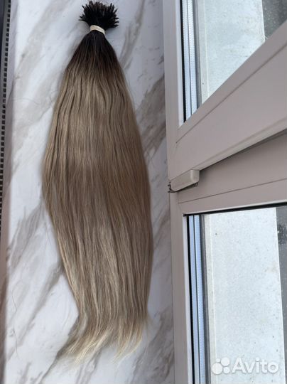 Волосы для наращивания 65 см бу омбре