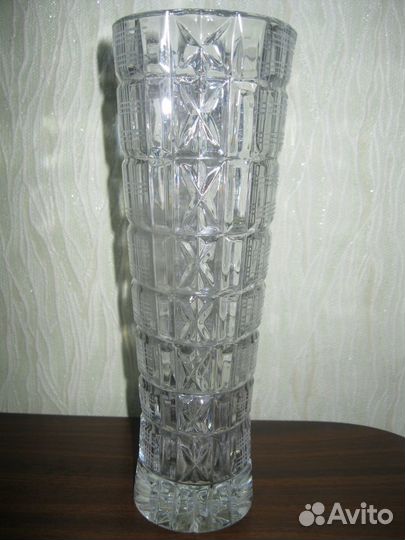 Ваза для цветов, хрусталь