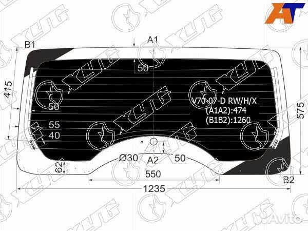 Стекло заднее mitsubishi pajero