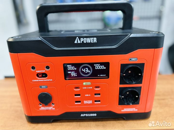 Акк портативная электростанция A-iPower APS1800